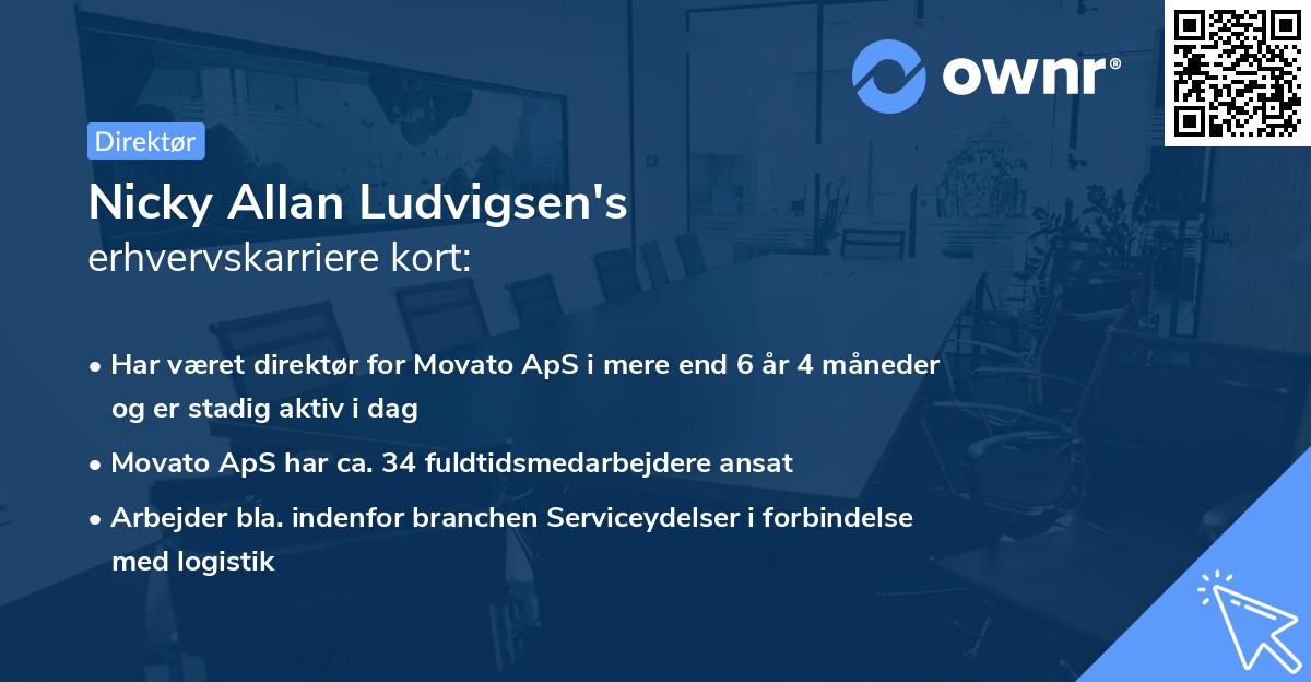 Nicky Allan Ludvigsen's erhvervskarriere kort