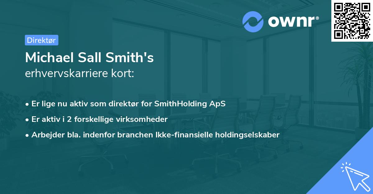 Michael Sall Smith's erhvervskarriere kort