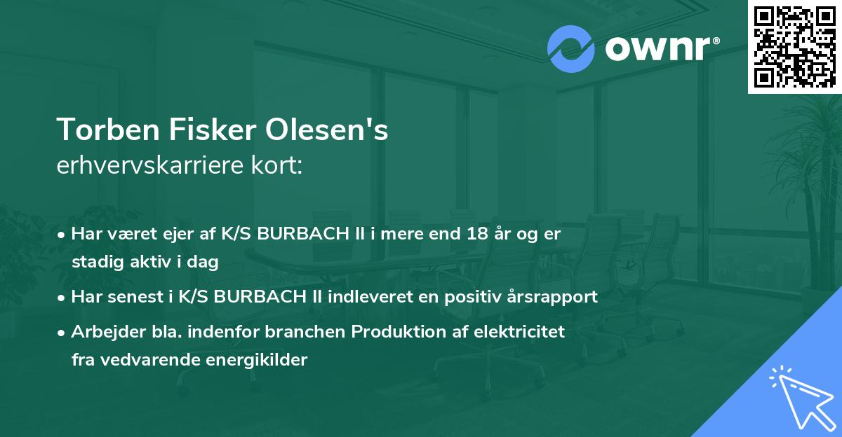 Torben Fisker Olesen's erhvervskarriere kort