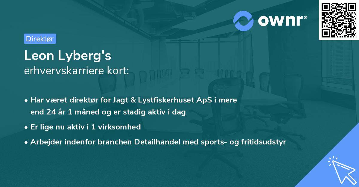 Leon Lyberg's erhvervskarriere kort