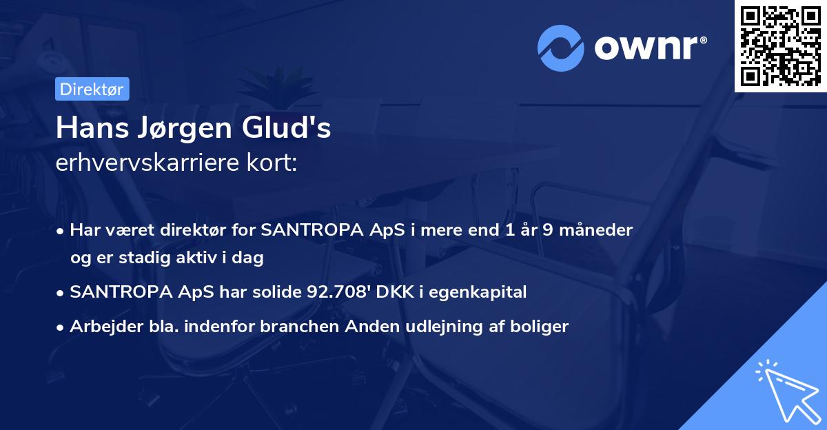 Hans Jørgen Glud's erhvervskarriere kort