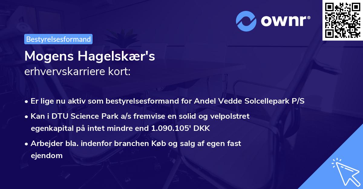 Mogens Hagelskær's erhvervskarriere kort