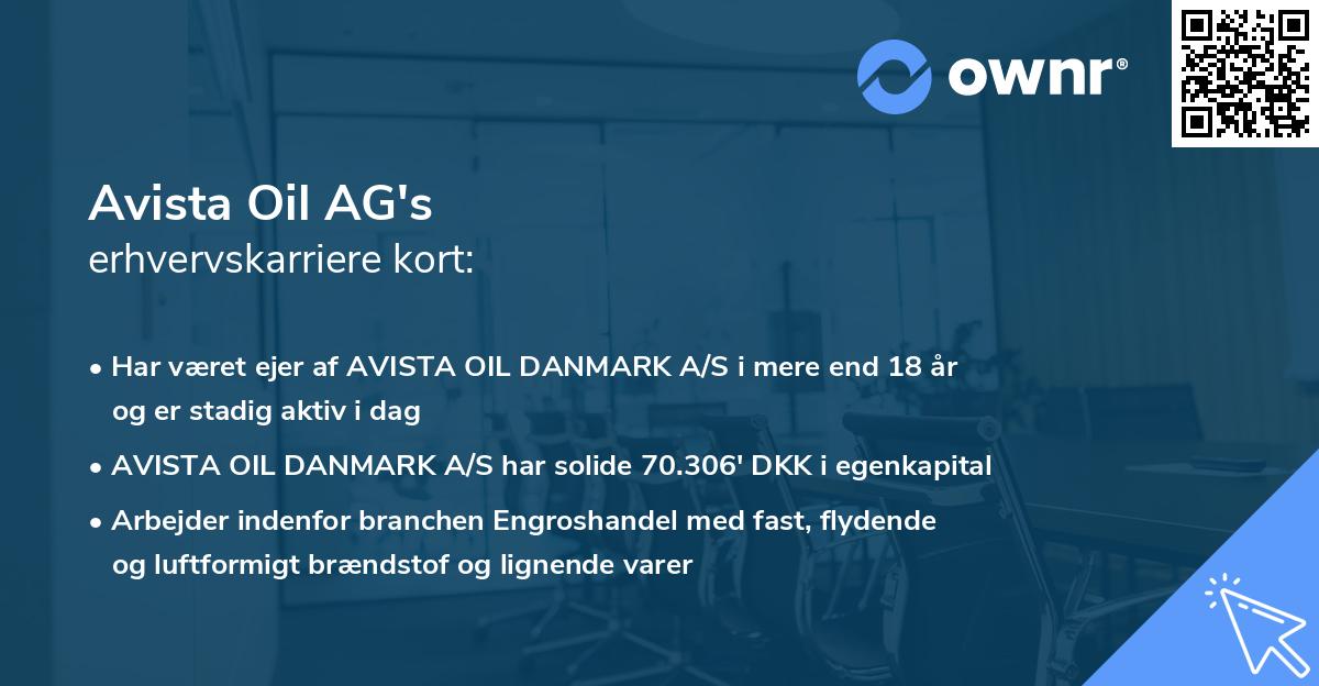 Avista Oil AG's erhvervskarriere kort