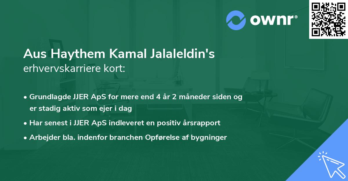 Aus Haythem Kamal Jalaleldin's erhvervskarriere kort