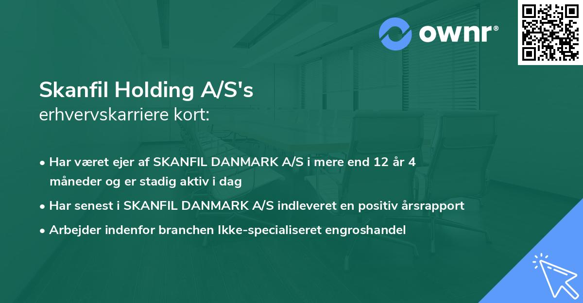 Skanfil Holding A/S's erhvervskarriere kort