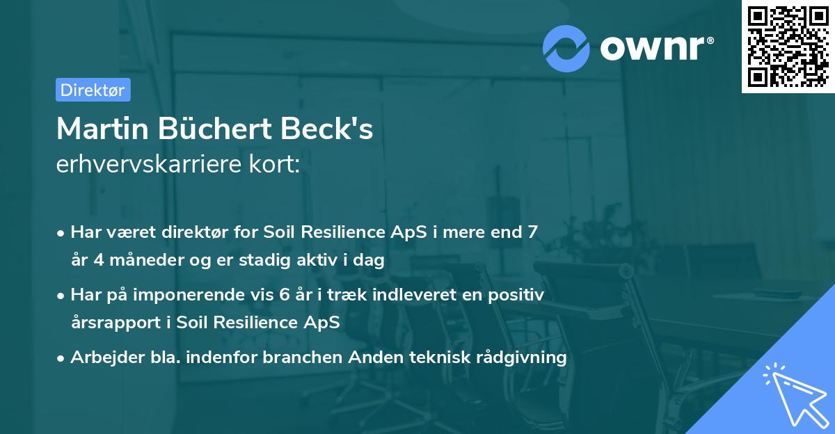 Martin Büchert Beck's erhvervskarriere kort