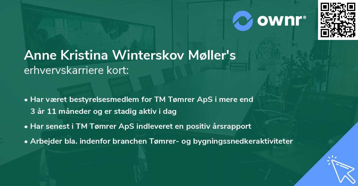 Anne Kristina Winterskov Møller's erhvervskarriere kort