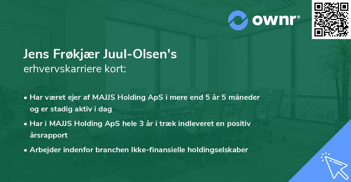 Jens Frøkjær Juul-Olsen's erhvervskarriere kort