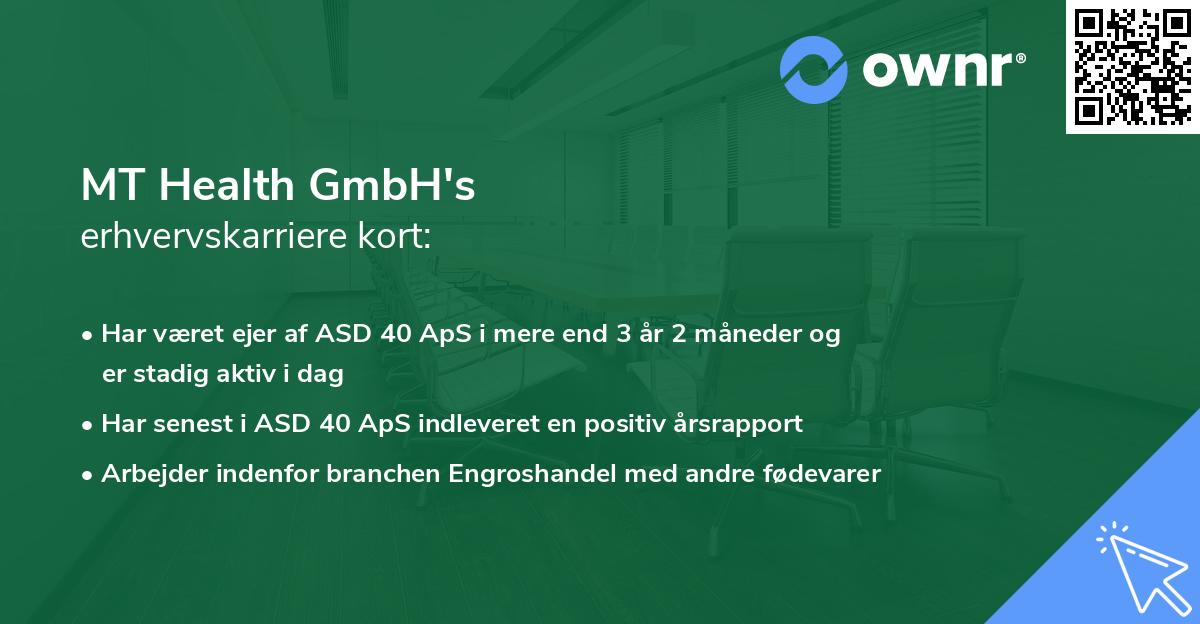MT Health GmbH's erhvervskarriere kort