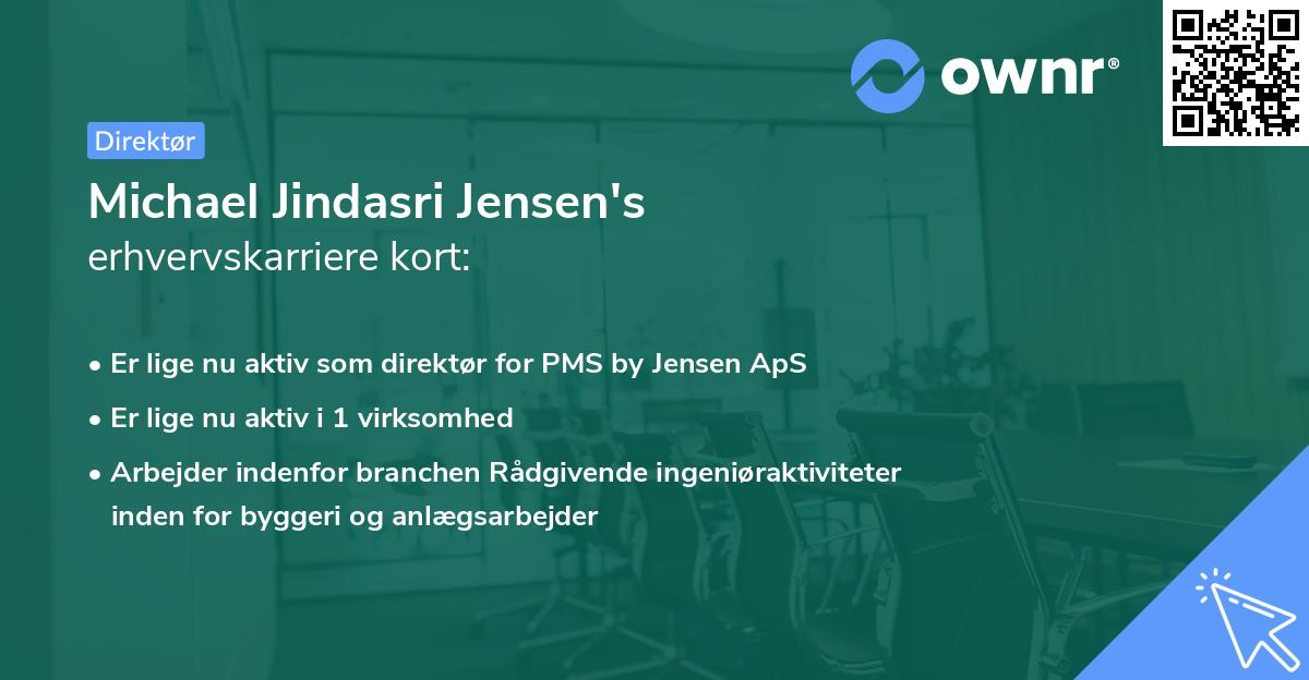 Michael Jindasri Jensen's erhvervskarriere kort