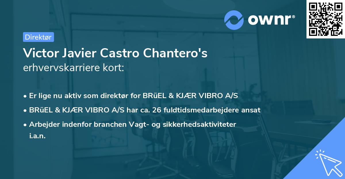 Victor Javier Castro Chantero's erhvervskarriere kort