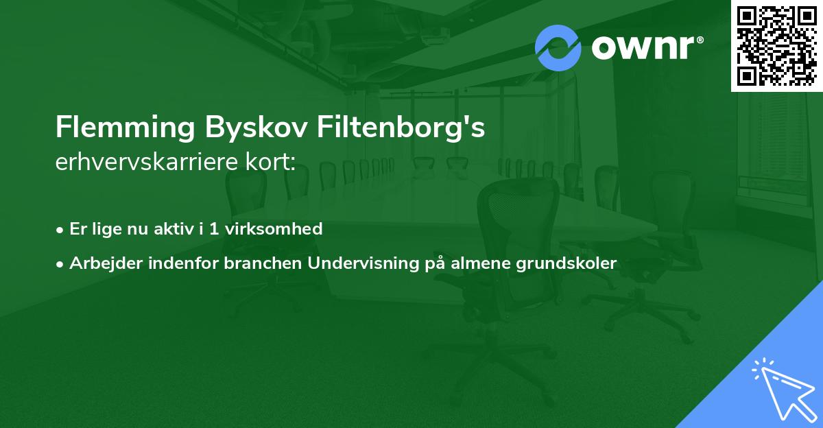 Flemming Byskov Filtenborg's erhvervskarriere kort