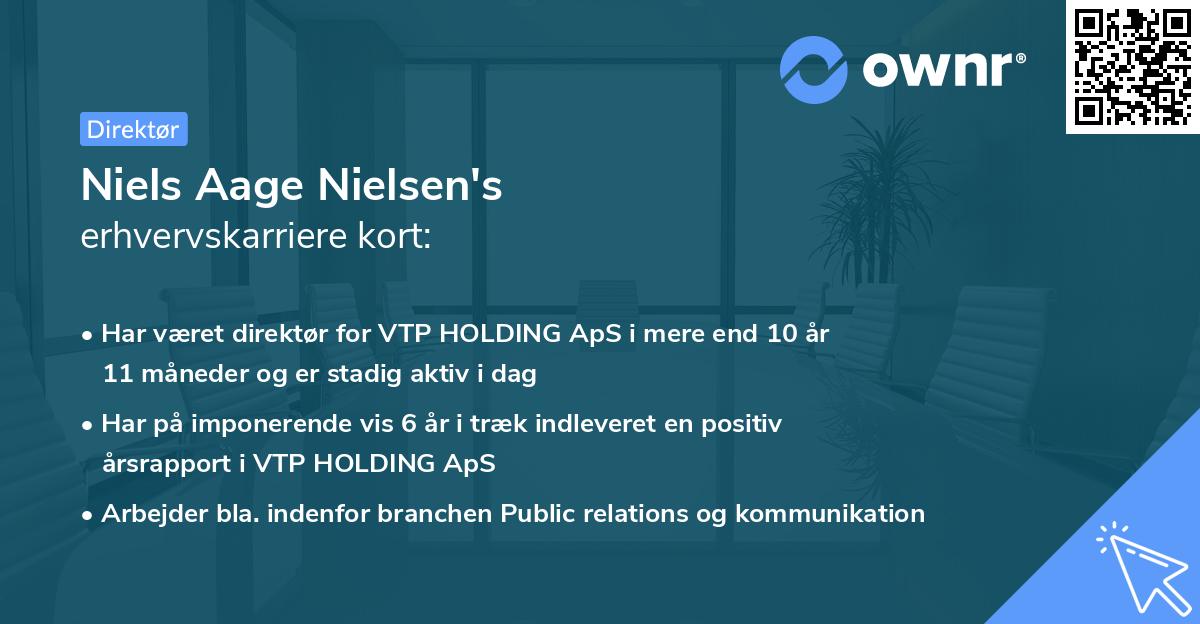Niels Aage Nielsen's erhvervskarriere kort