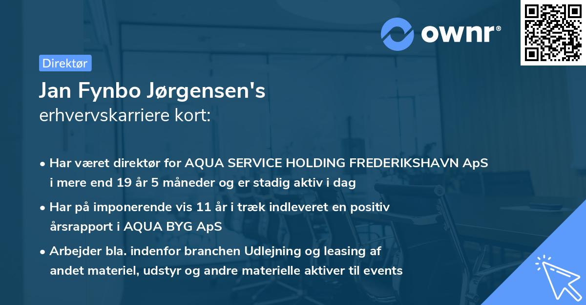 Jan Fynbo Jørgensen's erhvervskarriere kort