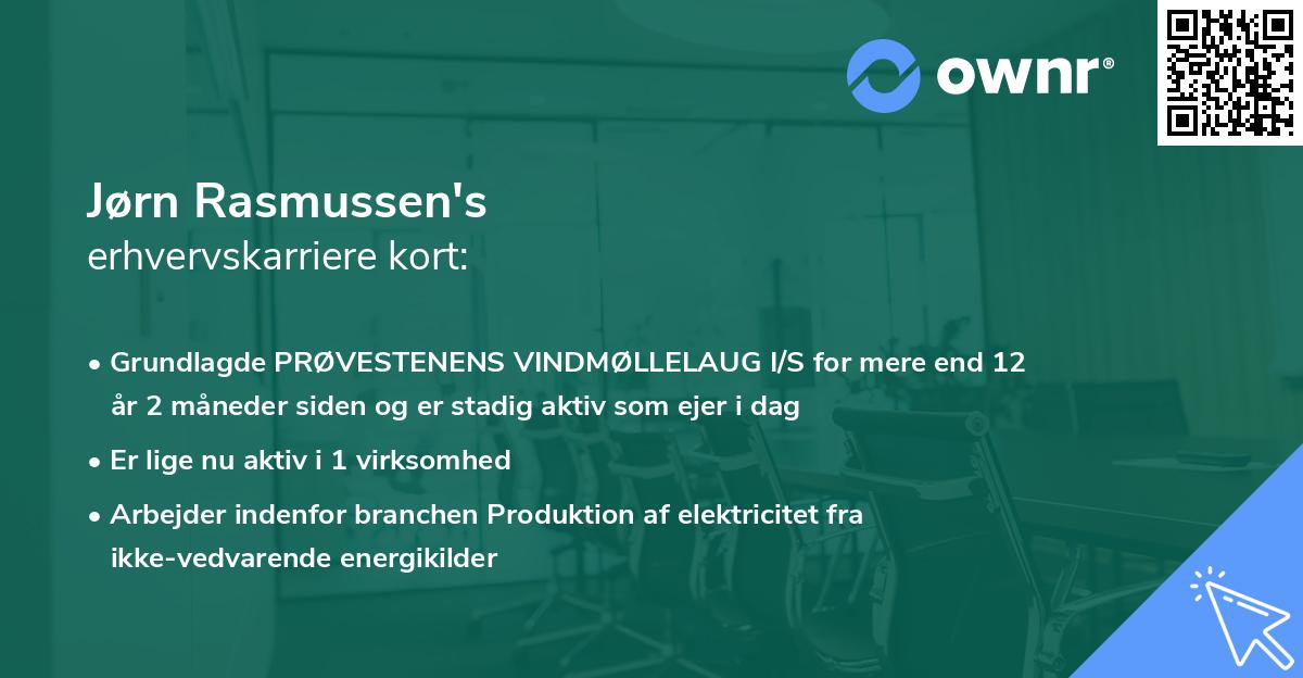 Jørn Rasmussen's erhvervskarriere kort