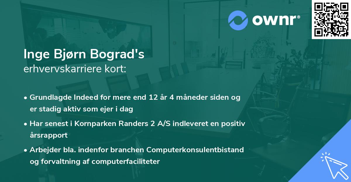 Inge Bjørn Bograd's erhvervskarriere kort