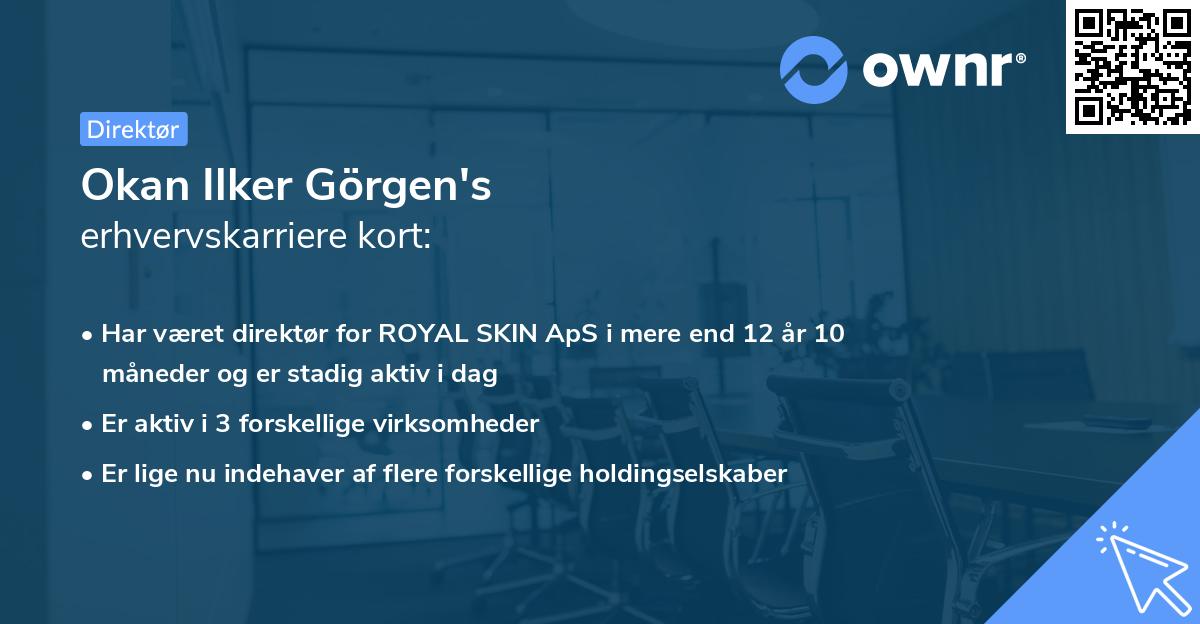 Okan Ilker Görgen's erhvervskarriere kort