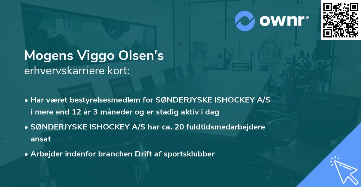 Mogens Viggo Olsen's erhvervskarriere kort