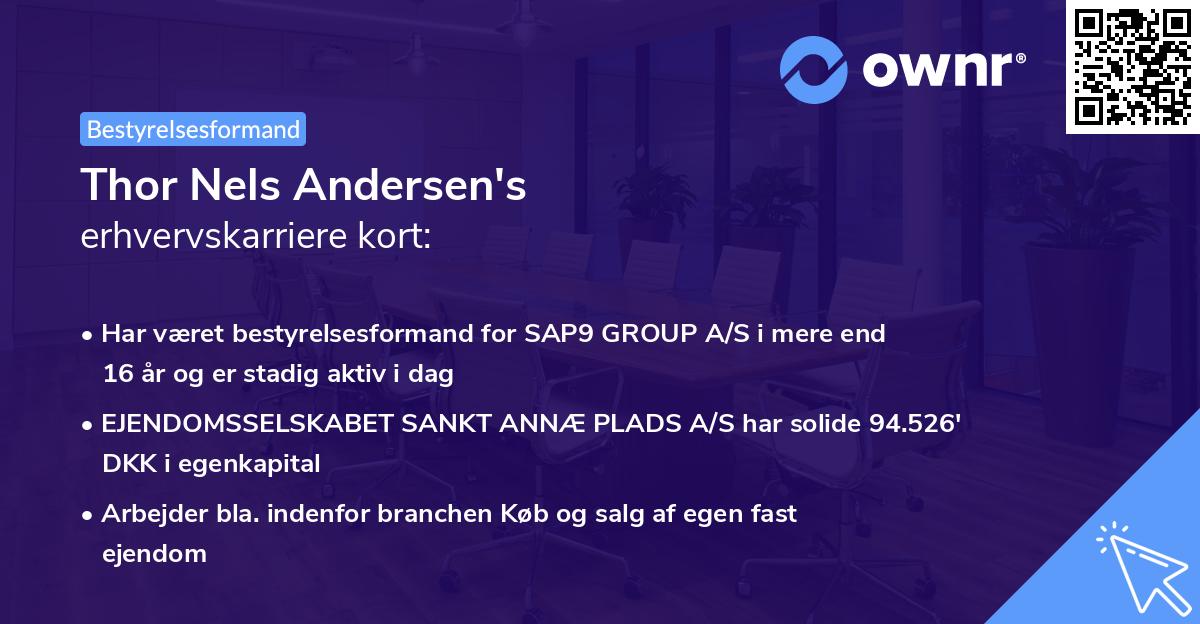 Thor Nels Andersen's erhvervskarriere kort
