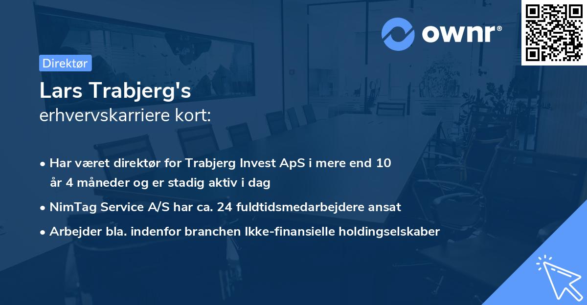 Lars Trabjerg's erhvervskarriere kort