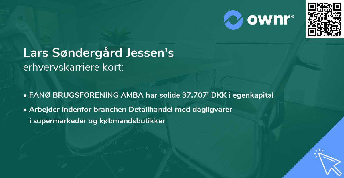 Lars Søndergård Jessen's erhvervskarriere kort