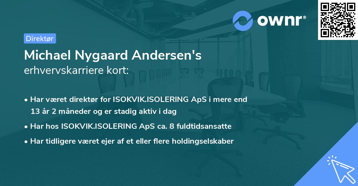 Michael Nygaard Andersen's erhvervskarriere kort