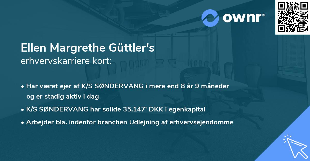 Ellen Margrethe Güttler's erhvervskarriere kort