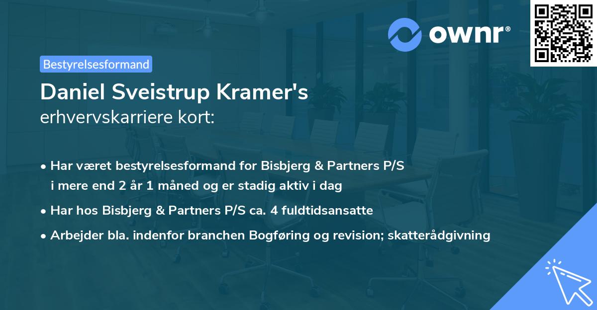 Daniel Sveistrup Kramer's erhvervskarriere kort