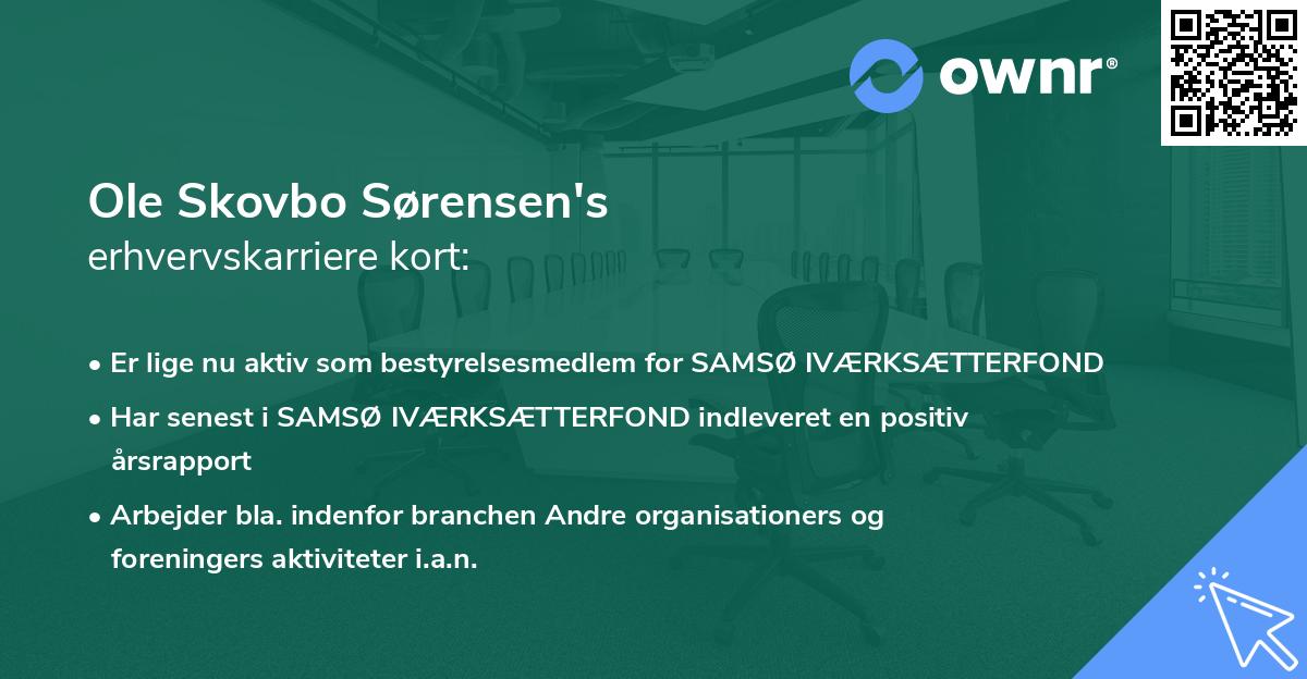 Ole Skovbo Sørensen's erhvervskarriere kort