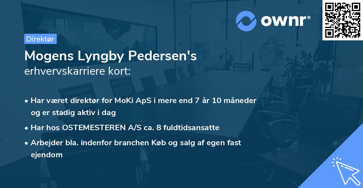 Mogens Lyngby Pedersen's erhvervskarriere kort