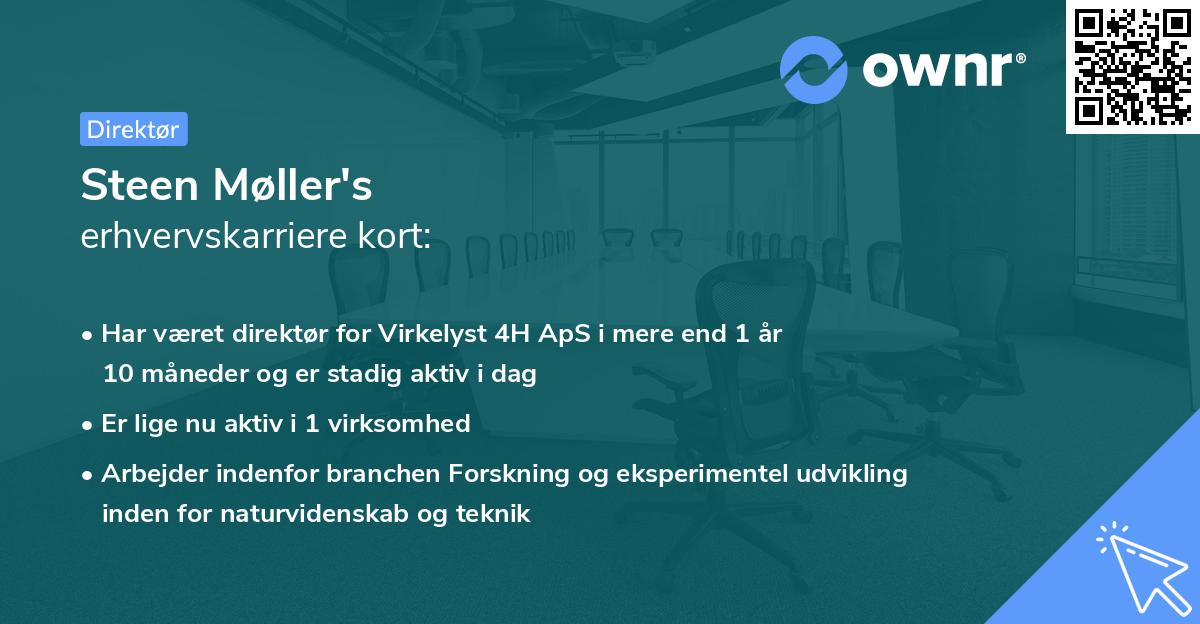 Steen Møller's erhvervskarriere kort