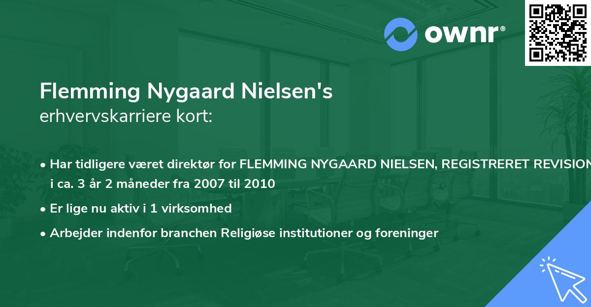 Flemming Nygaard Nielsen's erhvervskarriere kort