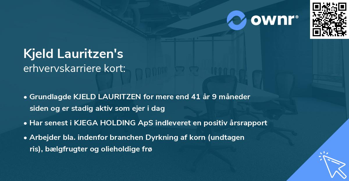 Kjeld Lauritzen's erhvervskarriere kort