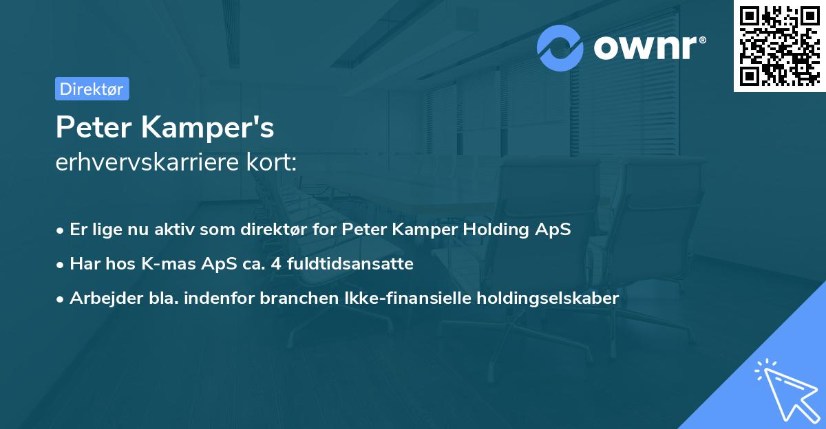 Peter Kamper's erhvervskarriere kort