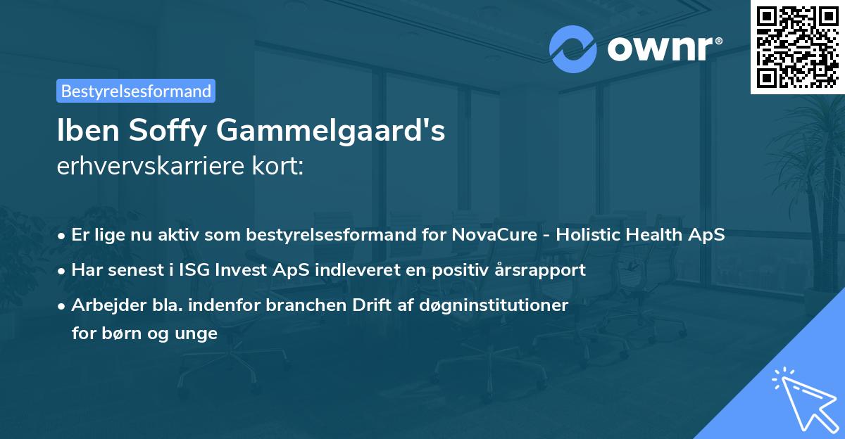 Iben Soffy Gammelgaard's erhvervskarriere kort