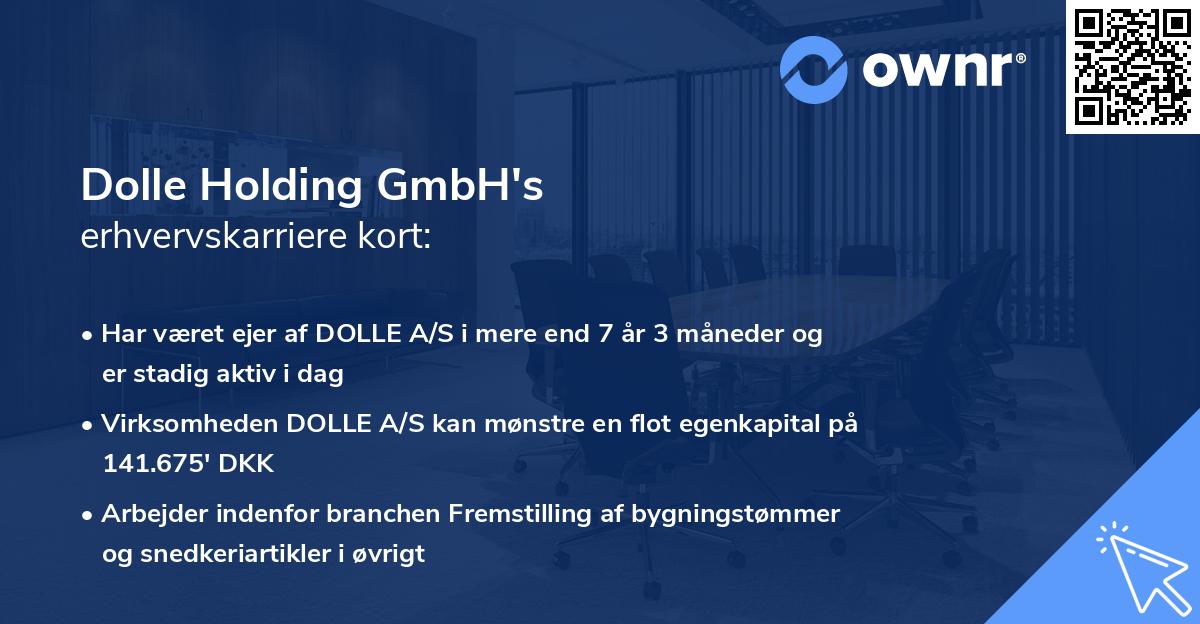 Dolle Holding GmbH's erhvervskarriere kort