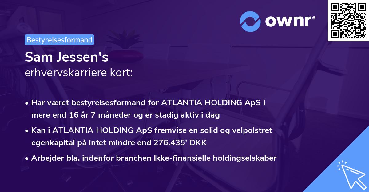 Sam Jessen's erhvervskarriere kort
