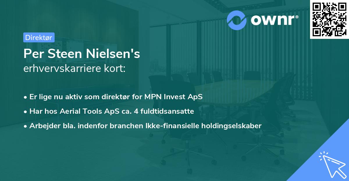 Per Steen Nielsen's erhvervskarriere kort