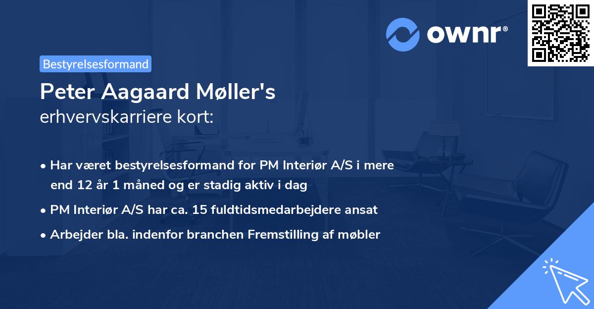 Peter Aagaard Møller's erhvervskarriere kort