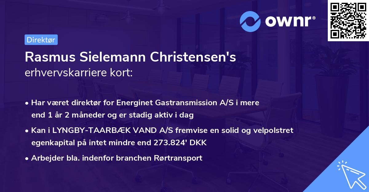 Rasmus Sielemann Christensen's erhvervskarriere kort