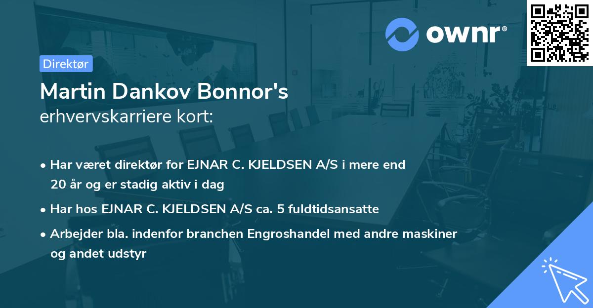 Martin Dankov Bonnor's erhvervskarriere kort