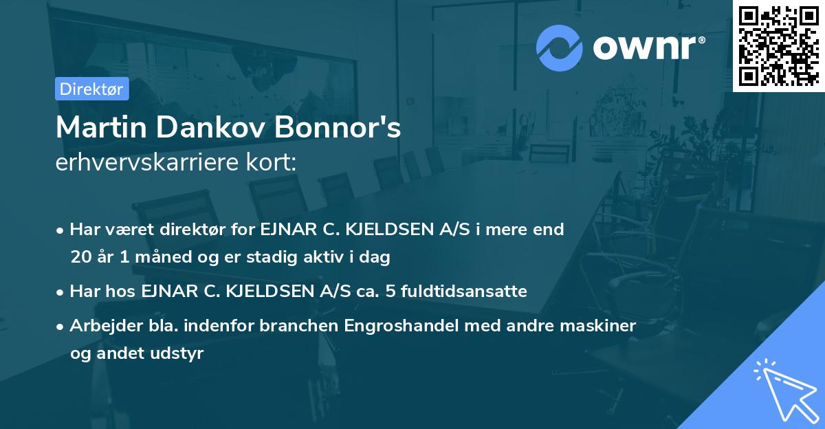 Martin Dankov Bonnor's erhvervskarriere kort