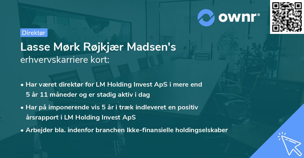 Lasse Mørk Røjkjær Madsen's erhvervskarriere kort