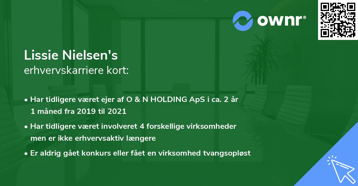 Lissie Nielsen's erhvervskarriere kort