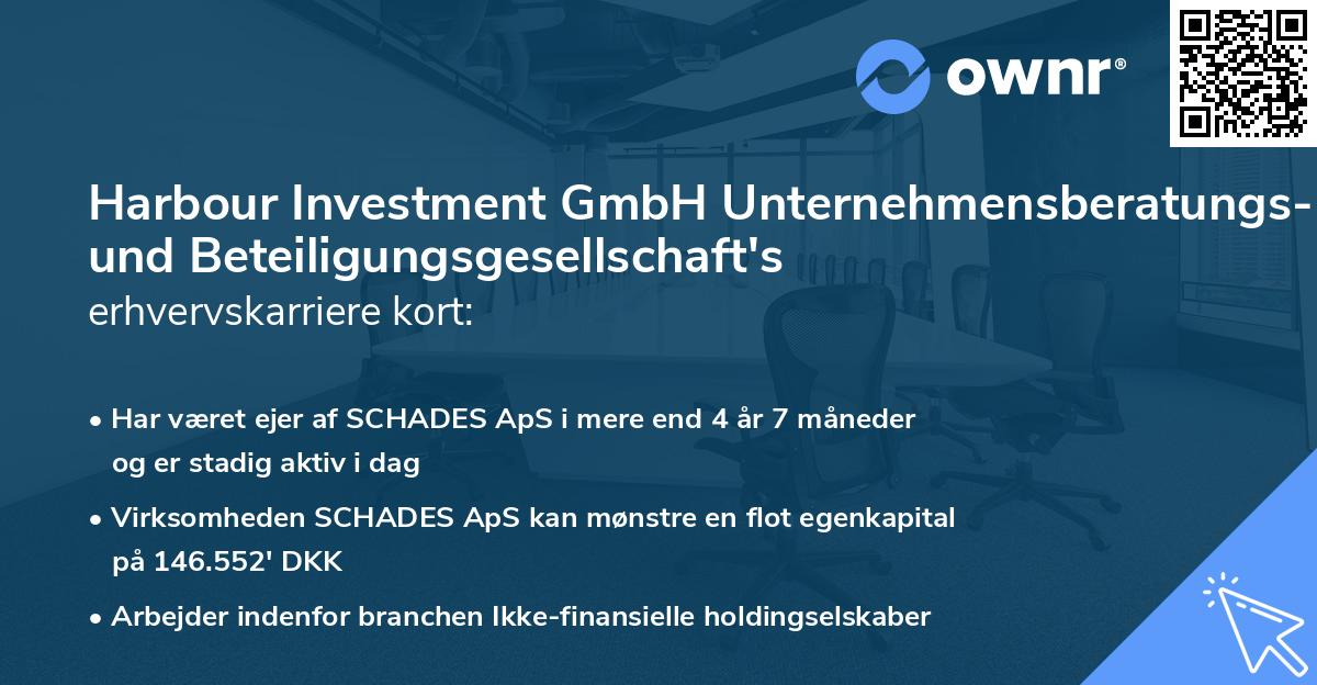 Harbour Investment GmbH Unternehmensberatungs- und Beteiligungsgesellschaft's erhvervskarriere kort