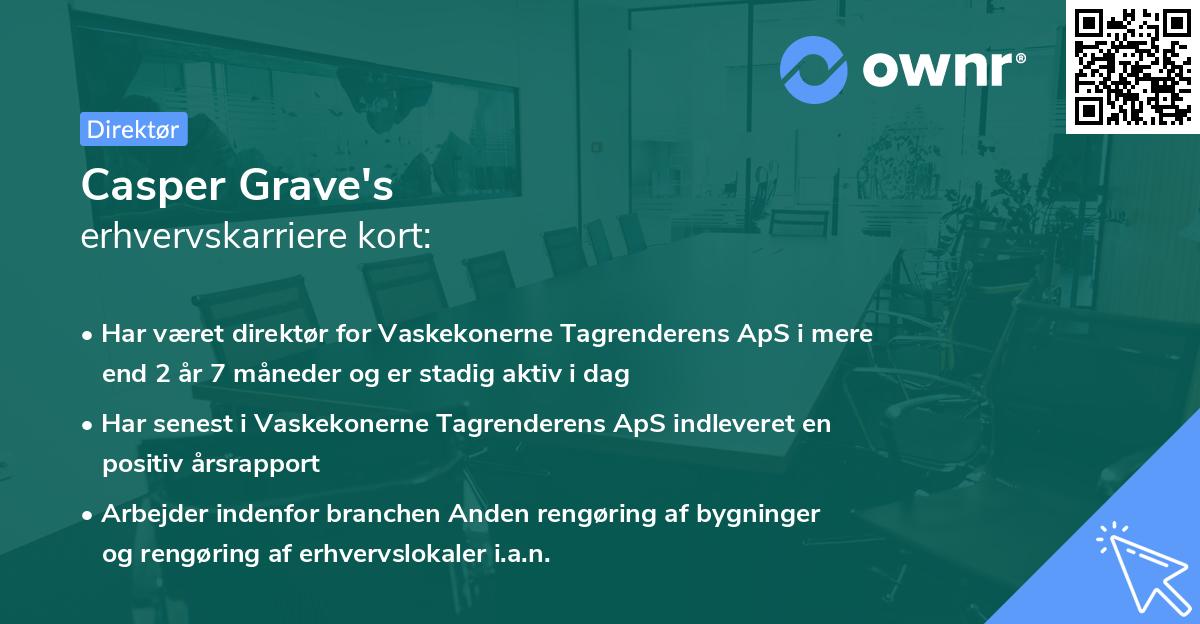 Casper Grave's erhvervskarriere kort