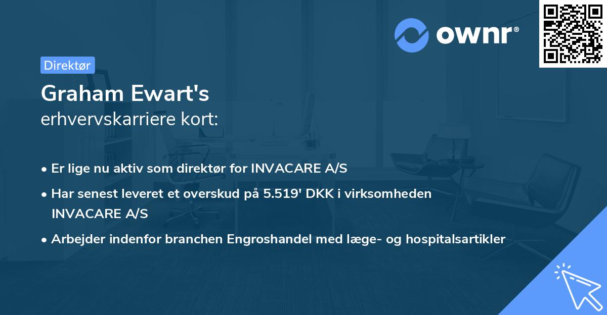 Graham Ewart's erhvervskarriere kort