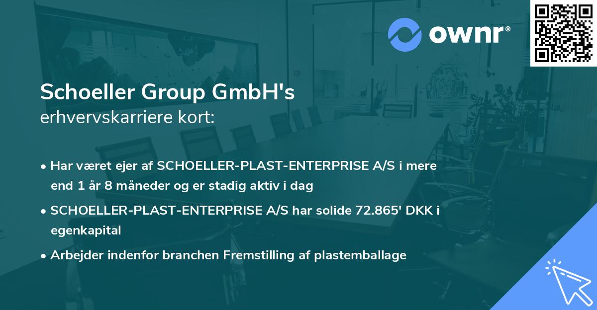 Schoeller Group GmbH's erhvervskarriere kort