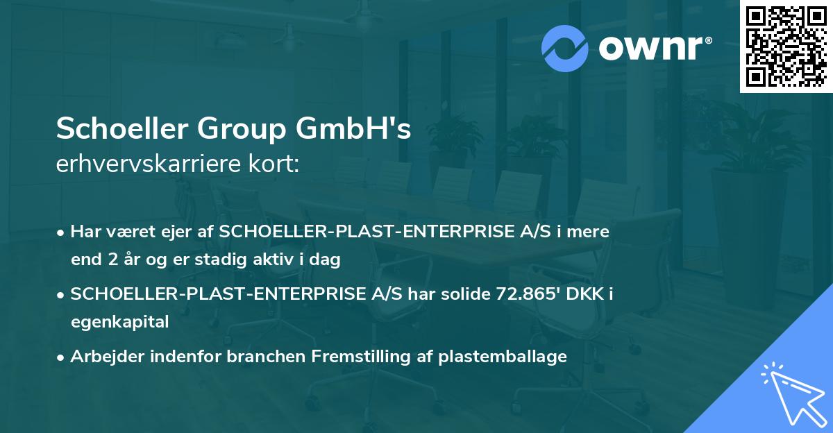 Schoeller Group GmbH's erhvervskarriere kort