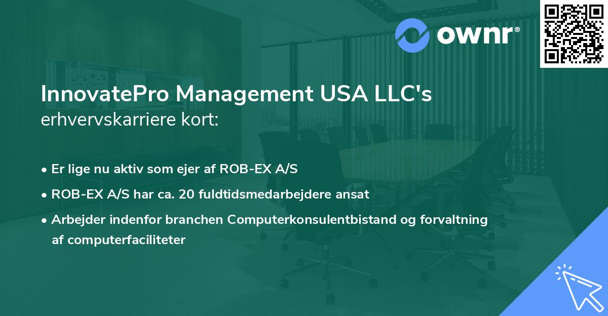 InnovatePro Management USA LLC's erhvervskarriere kort